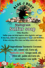 Sulfur soap multigrain bar with olive oil  salicylic acid 2 pice