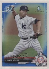 2017 Bowman Chrome Prospects Blue Refractor 96/150 Chance Adams #BCP31 0b5