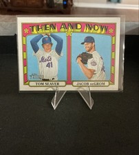 2021 Topps Heritage - Then & Now Tom Seaver, Jacob deGrom #TN-2