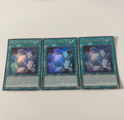 Yu-Gi-Oh! Zusatzspiegel Level 7 BLMR-DE047 Ultra Rare Mint 1. Auflage x3