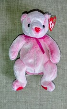Ty Beanie Babies Soft Pink Teddy Bear Romance  With Tag