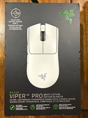 Razer Viper V3 Pro Wireless Optical Gaming Mouse White 35000 DPI 6 Buttons