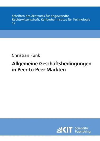 Allgemeine GeschäFtsbedingungen In Peer-To-Peer-MäRkten Christian Funk-image
