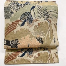 7379 Japanese Antique Nagoya Obi Belt Kimono Fabric Silk Traditional