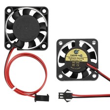 2Pcs 3D Printer Cooling Fan, 24V 4010 8000RPM SM Positive Terminal, 40x40x10mm