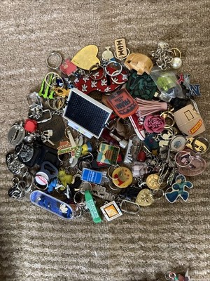 Vintage Keychain Lot Huge Annual Fall Blowout 70 One Price Takes All.  ZS