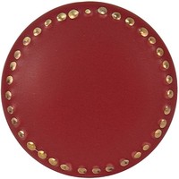Clayre & Eef 65062 TüRknopf Ø 4X3 Cm Rot / Goldfarbig