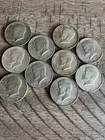Kennedy Half Dollars 40% percent Silver, lot of 10 coins, $5.00 face value