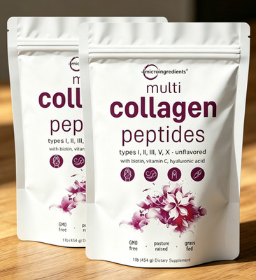 ORIGINAL Micro Ingredients Multi Collagen Peptides Powder, 2lb Hyaluranic Acid