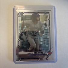 2021 Bowman Chrome Prospects 1st Austin Martin #BCP-87 Blue Jays