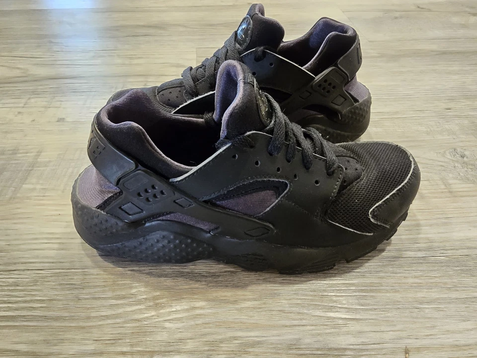 Кроссовки беговые женские Nike Air Huarache 6 молодежные 6,5 черные спортивные беговые 654275-020 - Изображение 3 из 4