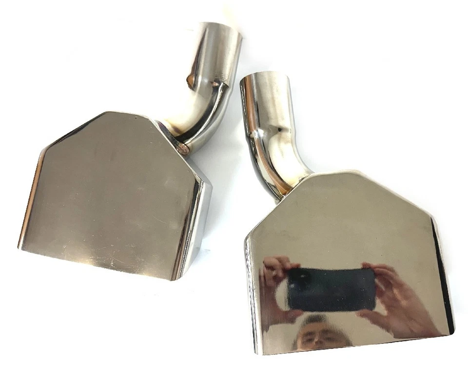 Puntas de escape de acero inoxidable Plymouth Barracuda Cuda 1970-1974 entrada de 2" Foto 2 de 2