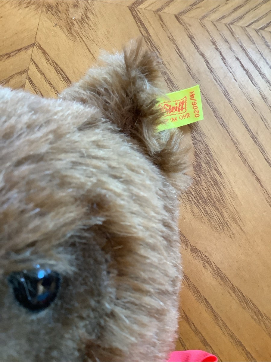 Vintage 16” Steiff Chocolate Teddy Bear 1980's Signed Dick Frantz