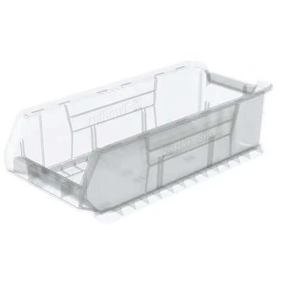 Akro-Mils 30286Sclar Storage Bin, Plastic, Clear, 7 In H, 11 In W, 23 7/8 In L