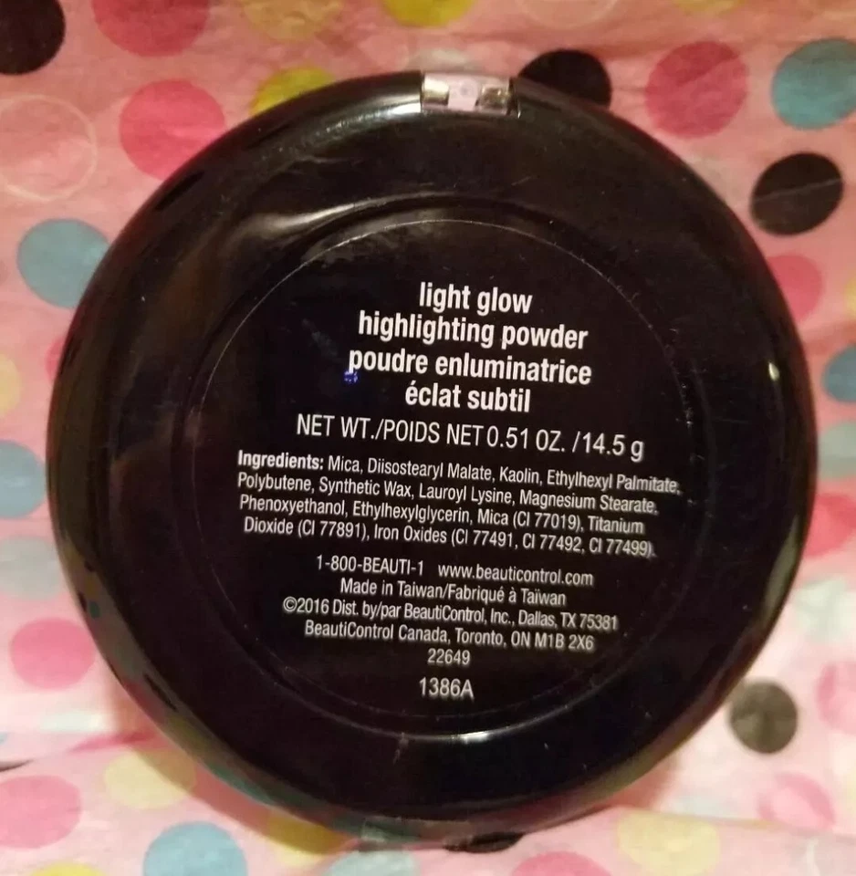 NEW NWOB Discontinued BEAUTICONTROL LIGHT GLOW HIGHLIGHTING POWDER 1366A - Image 2 of 2