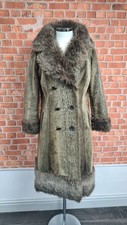 1960s Astraka Faux Fur Coat Timeless Elegance In Khaki And Brown