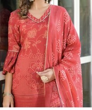 Bollywood Salwar Kameez pakistani 3Pcs Womens Suit Indian sharara Kurti Set. M