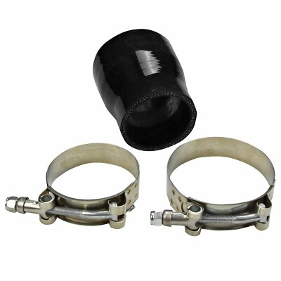#ad 4quot; to 3quot; inch Black Silicone Reducer Coupler Turbo Pipe w 2x T Bolt Clamps $16.19