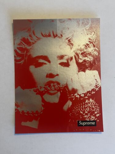 Supreme Madonna Sticker Decal 100% Authentic Accessories - Foto 1 di 6