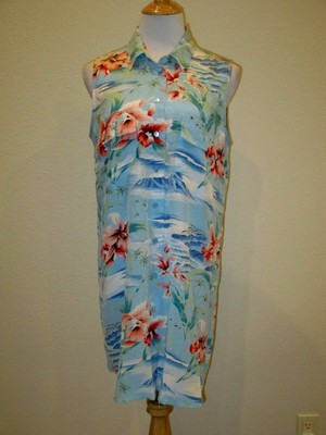 silk hawaiian dress