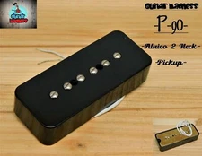 G.M. P-90 Soap Bar Pickup Neck Black Alnico 2, for Gibson, Epiphone ®
