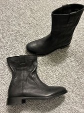 JOHNSTON & Murphy 7851871 LSPBT50 LENORA WOMEN'S  LEATHER BOOTS Black Sz 6 M