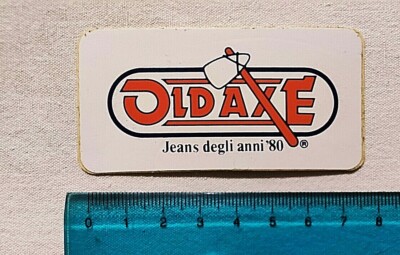 OLDAXE JEANS 80'S 80'S OLD STICKER VINTAGE ORIGINAL STICKER STICKER