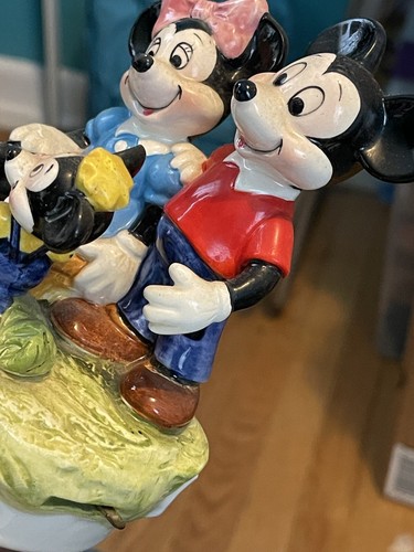 Mickey Minnie Mouse Mother's Day Music Box Figures 1982 Disney Schmid - Picture 6 of 12