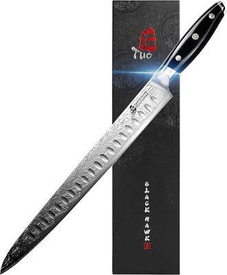 Slicing Knife Meat Carving Knife Brisket Knife High Carbon Stainless Steel 12In