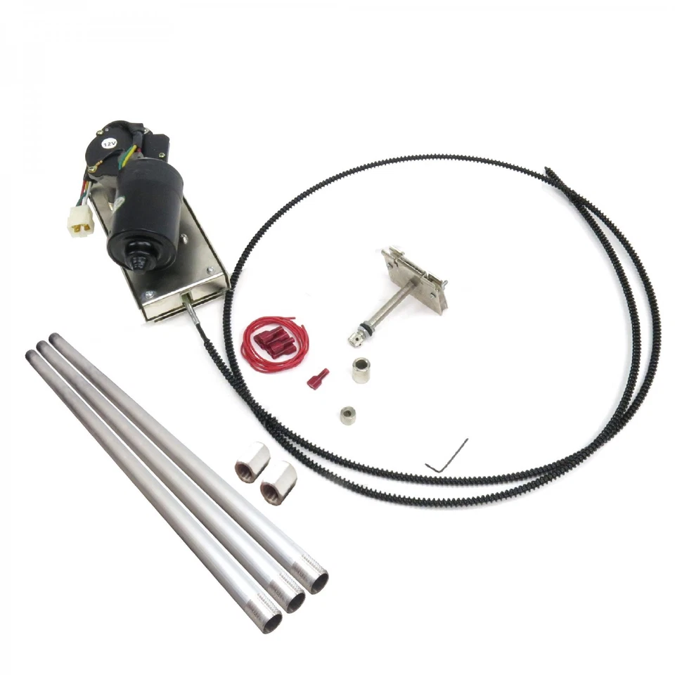 Fully Adjustable Heavy-Duty 12V DC Power Windshield Wiper Cable Drive Motor Tri5 - Image 2 of 4
