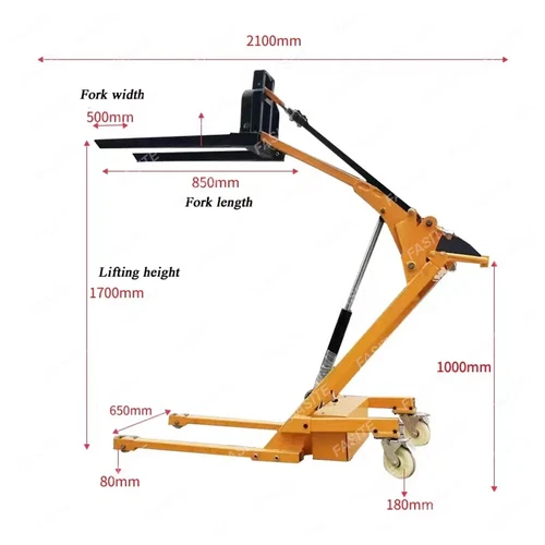 Teleskop Elektrische Gabelstapler Werkstatt 24v Batterie Palettengabelstapler - Bild 6 von 22