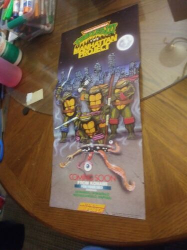 Affiche Nintendo Power Teenage Mutant Ninja Turtles III 3 NES 1991 Konami TMNT. - Photo 1/8