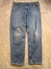 VTG 90s Levis 550 Denim Jeans Mens 38x32 Fits like 36x30 USA Made Medium Wash