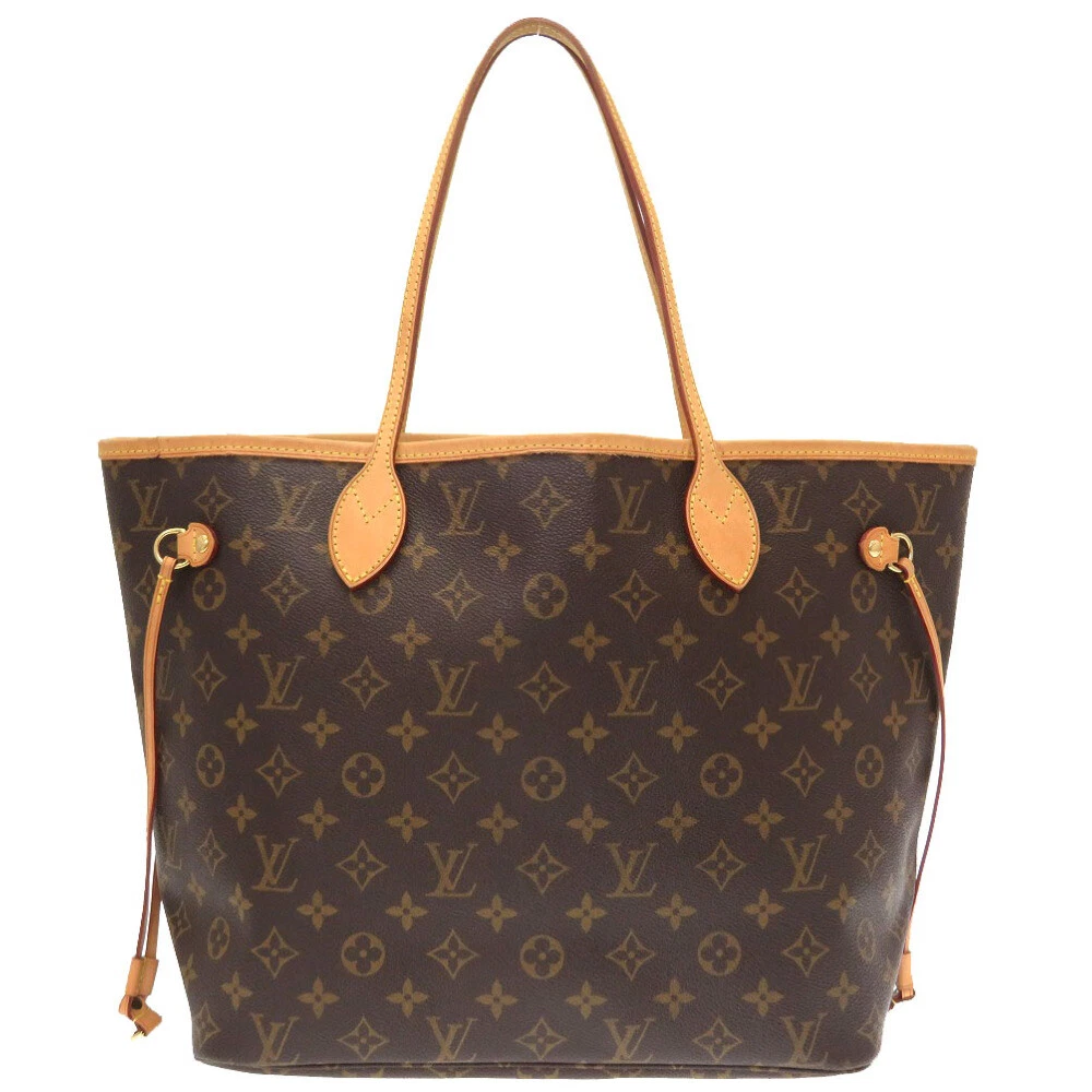 AUTHENTIC LOUIS VUITTON M40156 Monogram Neverfull MM Tote Bag 0037  