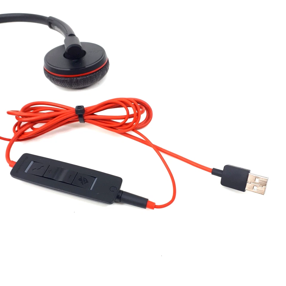 Plantronics C3225T Dual Headset C3200 Detachable USB Adapter Case Lot 10 E5053 - Image 4 of 4