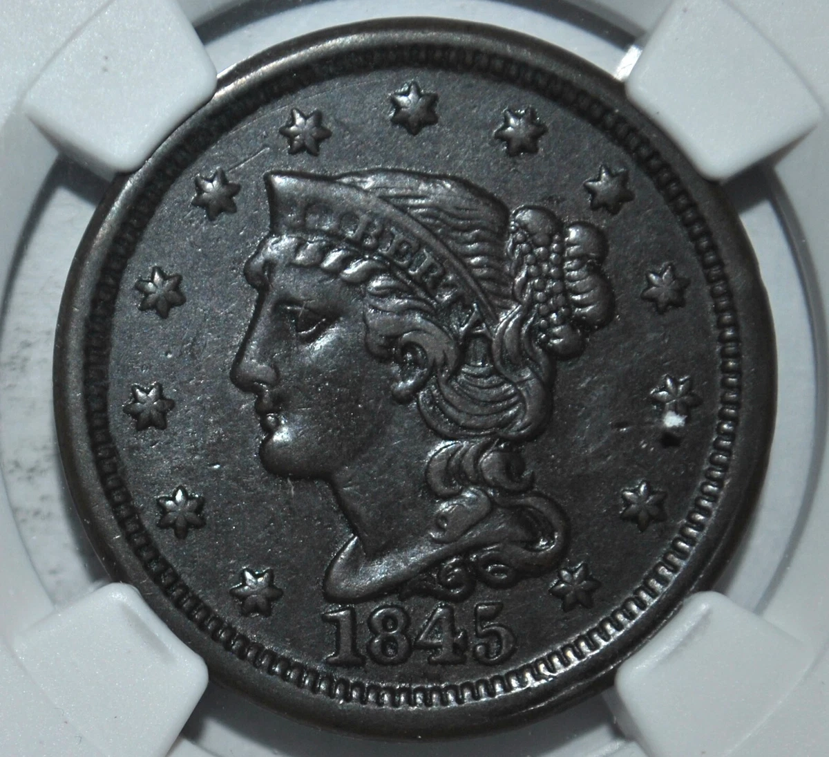 1845 Large Cent NGC AU Details | eBay