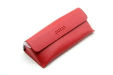 NEW GUESS RED CASE AUTHENTIC EYEWEAR EYEGLASSES GLASSES CASE ONLY