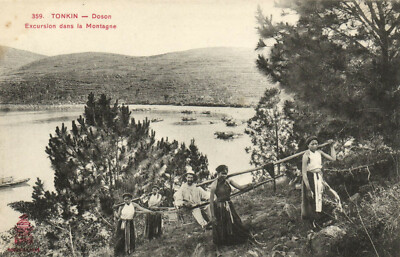 PC VIETNAM, INDO CHINA, TONKIN, DOSON, AUSFLUG, Vintage Postkarte (b20254)