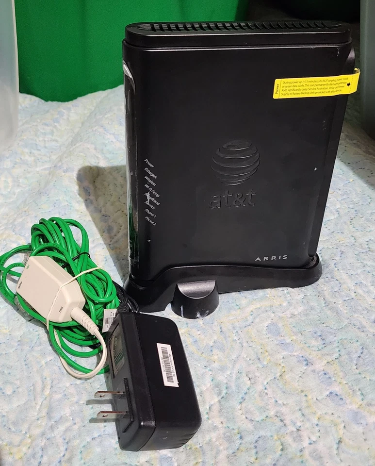 AT&T Arris Wireless Router NVG510 With Stand - For AT&T U-Verse WiFi & Phone - Image 3 of 3