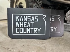 Kansas Wheat Country State Vintage Mud Flaps 1 - Pair 19 Wide X 14 Long