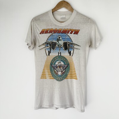 1986 Aerosmith Vintage Tour Band Rock Tee Shirt 80s 1980s
