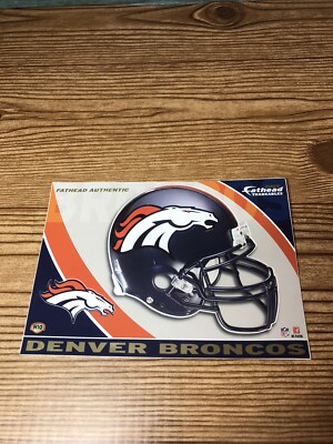 Denver Broncos Helmet Fathead Tradeable 2008 NFL Sticker Decal