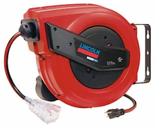 Lincoln Industrial 91039 60' Tri-Tap Electric Power Cord Reel