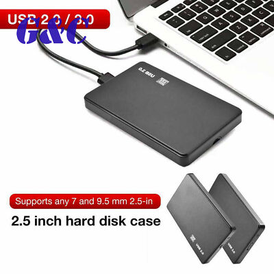 USB 3.0 /2.0 SATA 2.5'' Hard Drive External Enclosure Box Case HDD Mobile