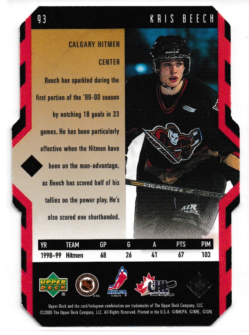 Kris Beech 1999-00 Black Diamond Diamonds In The Rough