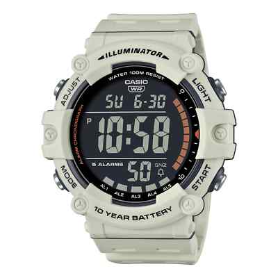Casio AE1500WH-8B2V, Chronograph Watch, Resin Band, 5 Alarms, Illuminator