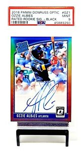 2018-Optic-Black-Refractor-ATUO-Braves-OZZIE-ALBIES-RC-Card-25-PSA-9-MINT-Pop-1