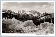 CO, Mt Etna and Mt Taylor from Monarch Pass, Real Photo, RPPC, Vintage Postcard