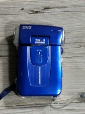DXG 506V 5.1MP Digital Video Movie Camera - Blue, For Parts.