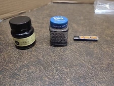 (3) VINTAGE INK ACCESSORIES 2 EMPTY 1 FULL BA3